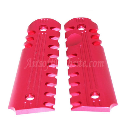 Airsoft Website CNC Aluminum Grip Cover For Tokyo Marui M1911 M.E.U. ARMY ARMAMENT 1911 Series Pistols