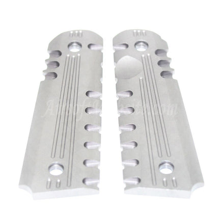Airsoft Website CNC Aluminum Grip Cover For Tokyo Marui M1911 M.E.U. ARMY ARMAMENT 1911 Series Pistols