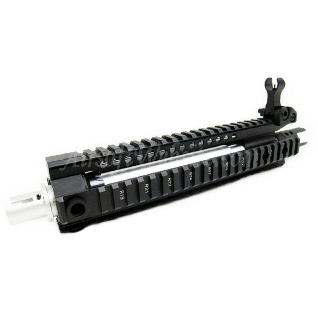 E&C CNC Aluminum MK110 RAS Front Set Handguard Rail System With 9.5" Inches Outer Barrel For M4 M16 M4A1 Series AEG Rifles Airsoft Black