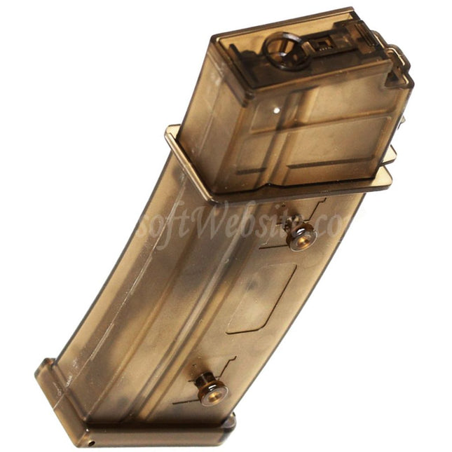 CYMA 420rd Flash Magazine For G36 Series AEG Rifles Airsoft Translucent Brown
