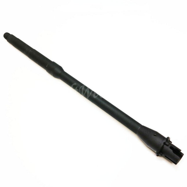 5KU 365mm 14.25" Aluminium Outer Barrel Mid Length -14mm CCW Counter-Clockwise Thread For M4 M16 Series AEG Rifles Airsoft Black