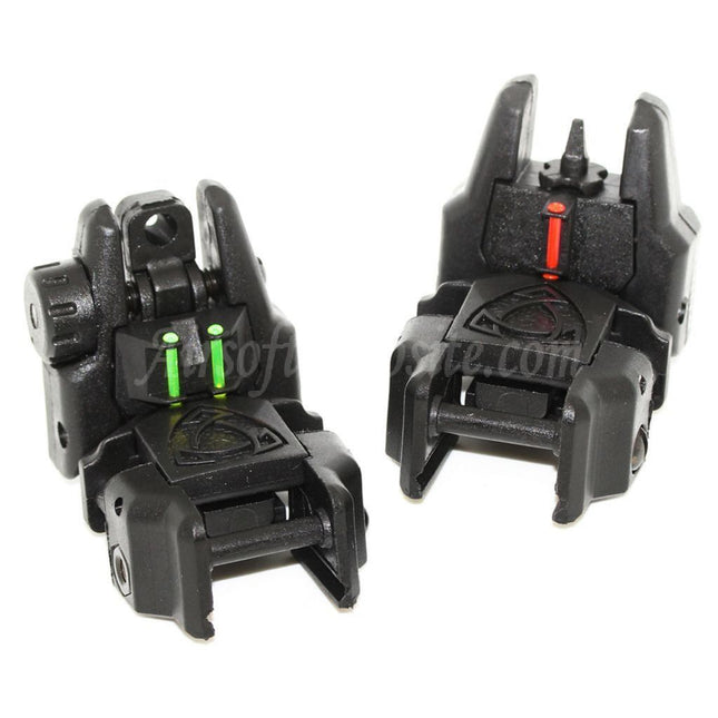 APS Rhino Fiber Optic Front Rear Sight Set For Mil-STD 1913 Picatinny Rail