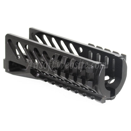 Airsoft Website 130mm CNC Aluminium Lower Handguard Rail System For Tokyo Marui CYMA GHK LCT E&L AKS74U Series AEG GBB Rifles Black