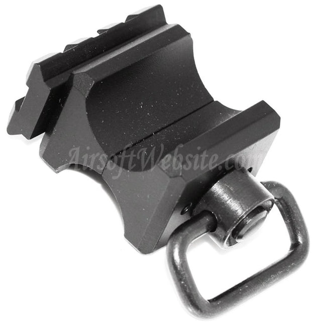 APS Tactical Picatinny Rail with Sling Swivel For CAM870 Shotgun Airsoft Black