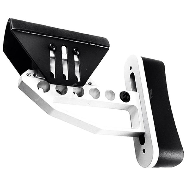 Airsoft Website Light Weight Adjustable Stock (Type 2) For M4 M16 Series AEG Rifles Black/Silver