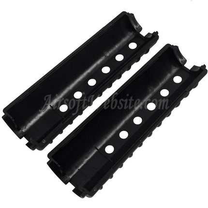 Airsoft Website 155mm M733 Style Plastic Handguard For CYMA E&C Tokyo Marui M4 M16 Series AEG Rifles Black