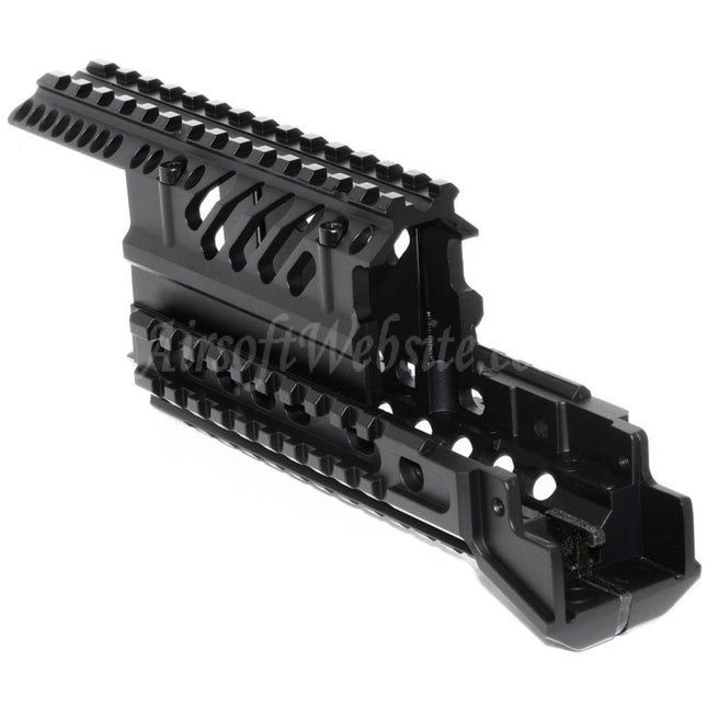 CYMA X47 Aluminum Upper Lower RIS RAS Handguard Rail System For AK Series AEG Rifles Airsoft Black