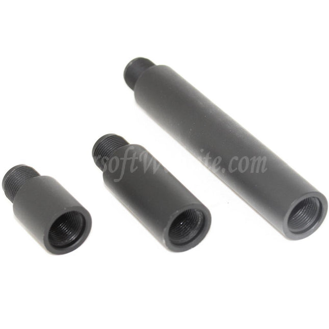 APS 3pcs 21mm/41mm/97mm 159mm Aluminium CQB Extended Outer Barrel Extension Tube For All -14mm CCW Counter-Clockwise Thread Rifle Airsoft