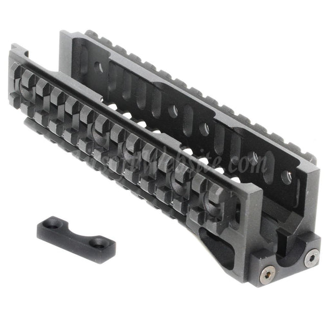 5KU CNC 160mm B-10M Style Lower Handguard Rail System For AK Series AEG GBB Rifles Airsoft Black
