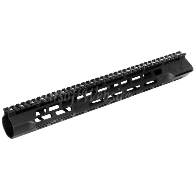 APS CNC 15" Inches PER Phantom 5.0 M-LOK Handguard Rail System For APS CYMA G&P JG Tokyo Marui M4 M16 Series AEG Rifles Airsoft Black
