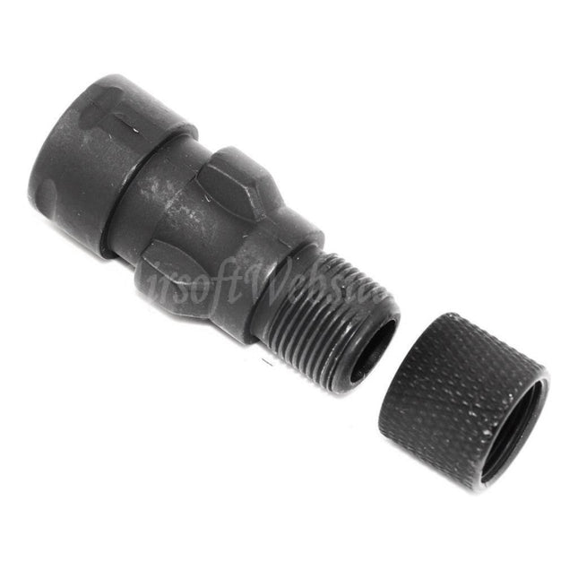 CYMA Metal Flash Hider Muzzle Adaptor For CM041 CM049 MP5 AEG Rifles Airsoft Black