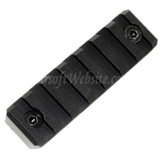 CYMA 75mm 7-Slots 20mm Rail Panel for M-LOK Handguard Rail System Black