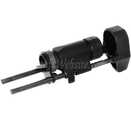 Airsoft Website 3-Position Stinger Tanker Retractable Stock HK416C Style For M4 M16 AEG Rifles Black