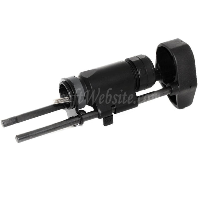 Airsoft Website 3-Position Stinger Tanker Retractable Stock HK416C Style For M4 M16 AEG Rifles Black