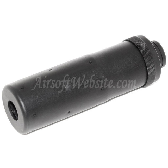 Airsoft Website 4.5" Inches MK23 Style Suppressor Silencer Barrel Extension Tube For -14mm CCW Counter-Clockwise Thread Barrel Rifles Black