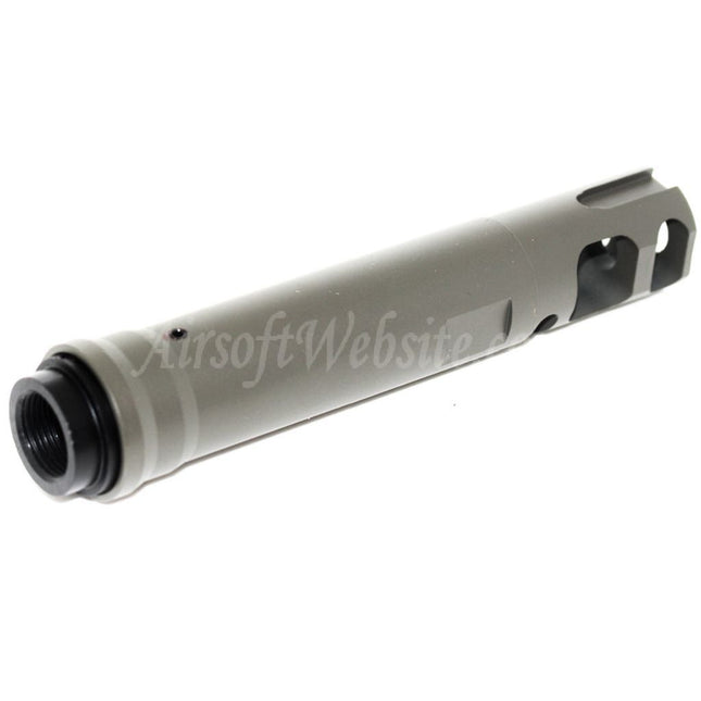 Airsoft Website 122mm M40A5 Type Muzzle Brake Flash Hider For -14mm CCW Counter-Clockwise Thread Barrel Rifles