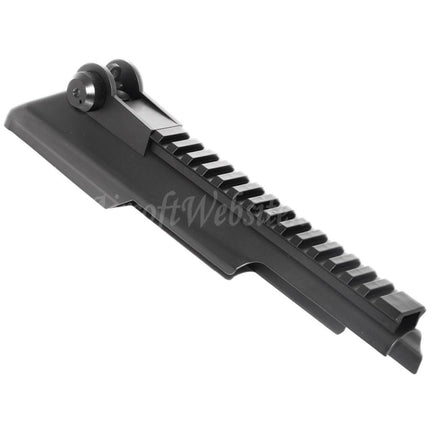 Airsoft Website Upper Receiver Cover with 20mm Tactical Rail Rear Sight For CYMA Tokyo Marui AKS74U Series AEG Rifles Black