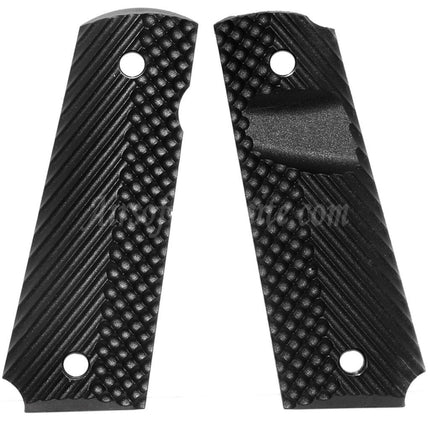 Airsoft Website Plastic Grip Cover (Different Styles) For DOUBLE BELL ARMY AW WE KJ Tokyo Marui M1911 M.E.U SERIES 70 M45A1 WARRIOR GBB Pistols Black