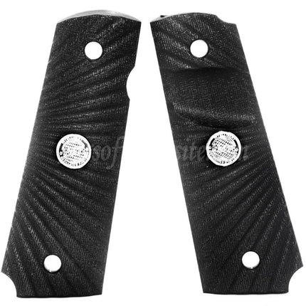 Airsoft Website Plastic Grip Cover (Different Styles) For DOUBLE BELL ARMY AW WE KJ Tokyo Marui M1911 M.E.U SERIES 70 M45A1 WARRIOR GBB Pistols Black