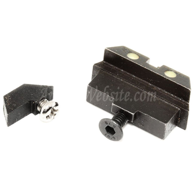 5KU Metal Front Rear Night Sight For Tokyo Marui G17 Series GBB Pistols Airsoft Black