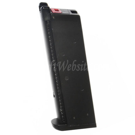 Armorer Works AW 16rd Tactical Gas Magazine for EMG SAI Red / AW NE Series / WE Single Stack 1911 Series GBB Pistols Airsoft Black