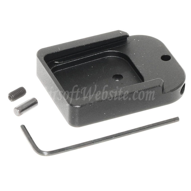 EMG TTI COMBAT MASTER Magazine Base Plate Cover For EMG SAI STI TTI / ARMY / AW / WE / Tokyo Marui Hi-Capa GBB Gas Pistol Magazine Black