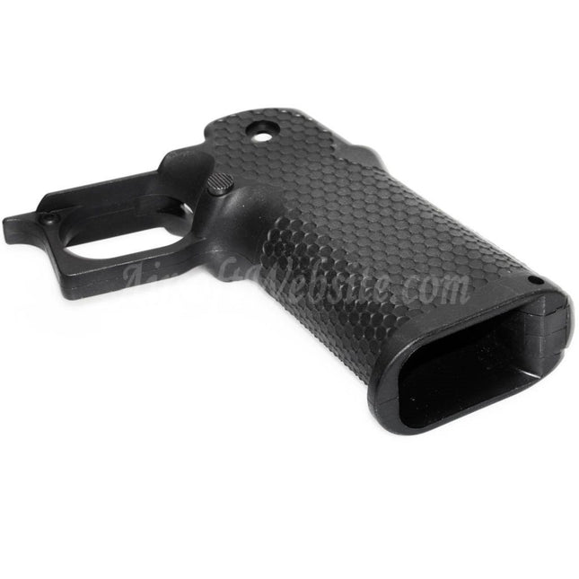 Armorer Works AW HX #2 Hexagon Pistol Grip For EMG AW WE Tokyo Marui Hi-Capa Series GBB Pistols Airsoft Black