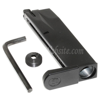 WE (WE-TECH) 26rd Co2 Magazine for AW MB Series / KJW / Tokyo Marui / WE 902 M9 M92 GBB Pistols Airsoft Black