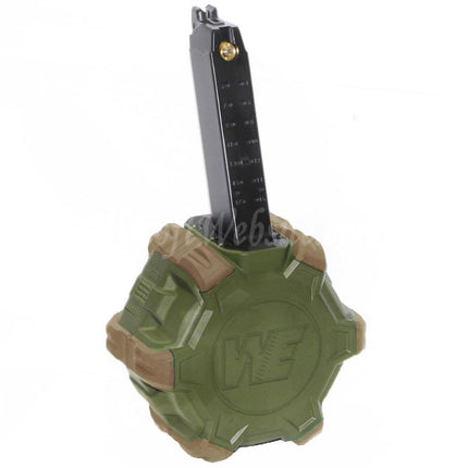 WE (WE-TECH) 350rd Gas Drum Magazine for G17 G18C G-Series GBB Pistols Airsoft