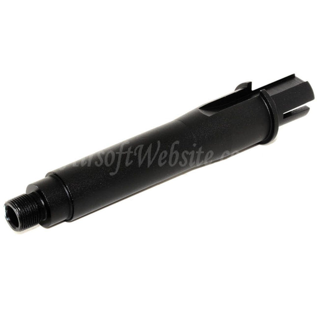 CYMA 4.5" Aluminium Short Outer Barrel Conjunction Tube -14mm CCW Counter-Clockwise Thread for M4 M16 AEG Rifles Airsoft Black