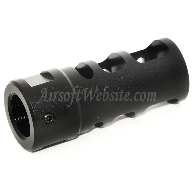 Airsoft Website 53mm R2 556 Style Metal Muzzle Brake Flash Hider For -14mm CCW Counter-Clockwise Thread Barrel Rifles