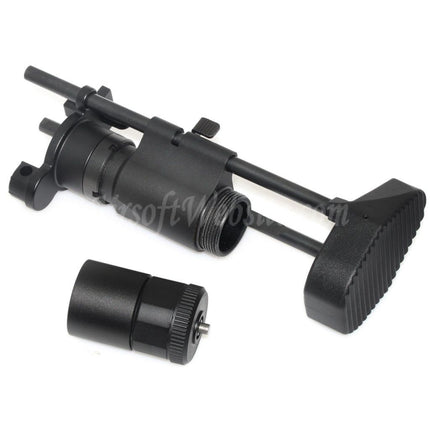 Airsoft Website 6-Position PDW Retractable Sliding Stock for Tokyo Marui MP5K Series AEG Rifles Black
