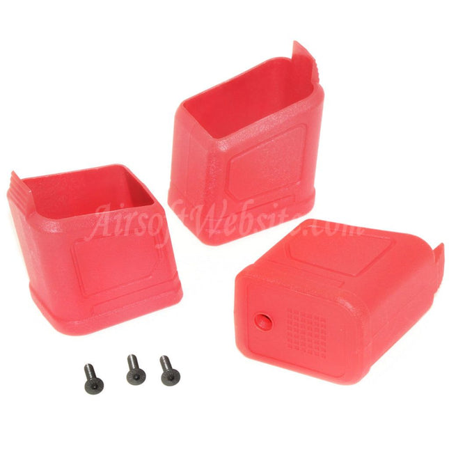 PTS 3pcs EPM-AR9 Magazine Baseplate Red