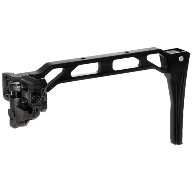 5KU 198mm AB-8R Style With Folding Mech Buttplate Stock For 1913 Picatinny Rail System Rifles Airsoft Black