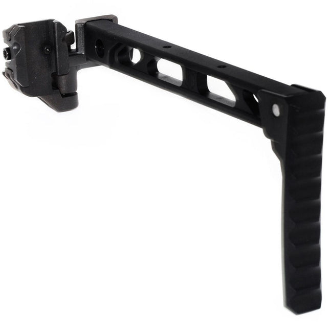 5KU 198mm AB-8 Style With Folding Mech Buttplate Stock For 1913 Picatinny Rail System Rifles Airsoft Black