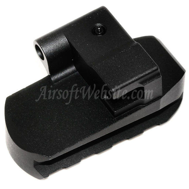 5KU M1913 Picatinny Rail Stock Base Adaptor with QD Sling Hole For CYMA D-Boys LCT GHK AK Series Rifles Airsoft Black