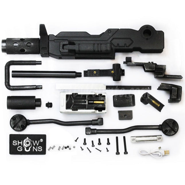 Show Guns Tactical SG RX-79 Gundam Ground Type MG100 Machine Gun Kit with Fire Pig Light Tracer for Action Army AAP-01 Series GBB Pistols Airsoft