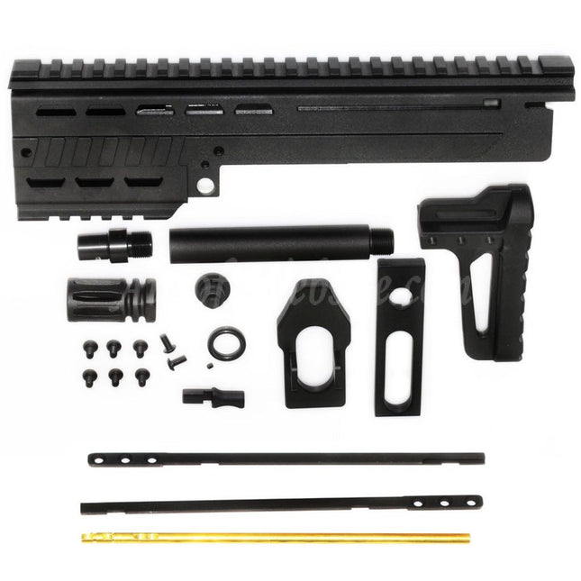 King Arms Max 11 MK12 Handguard Barrel Kit for KWA / KSC M11A4 M11 GBB Rifles Airsoft Black