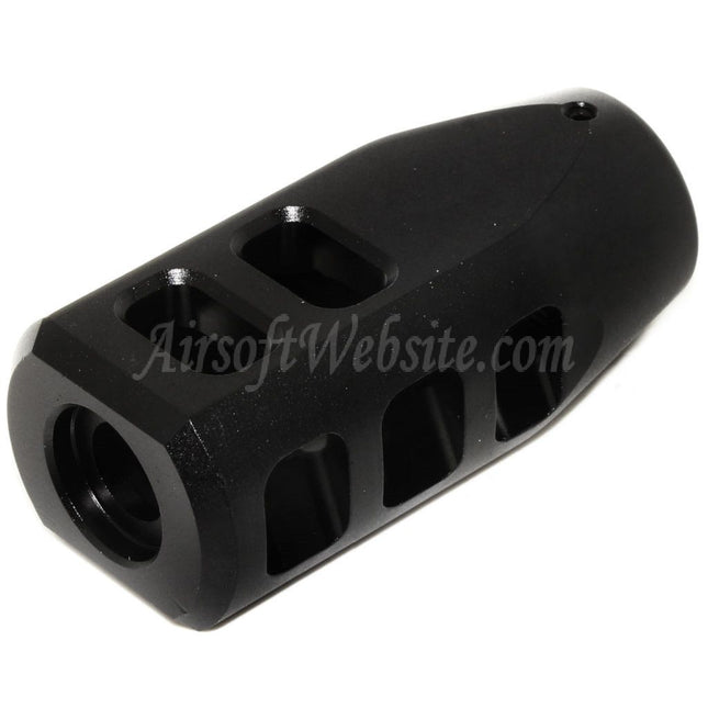 Golden Eagle 65mm Metal Flash Hider 3202 for JG Golden Eagle 3201 3202 3203 M200 Series Nemesis Vanquish LMR Bolt Action Rifles Airsoft