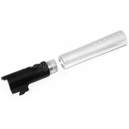 DOUBLE BELL 124mm/128mm V12 Style Outer Barrel Set For DOUBLE BELL ARMY Tokyo Marui 1911 GBB Pistols Airsoft