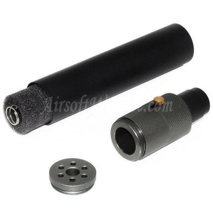 DOUBLE BELL 200mm/230mm x 35mm MPX-M-QD Suppressor Silencer with Flash Hider For -14mm CCW Counter-Clockwise Thread Barrel Rifles Airsoft Black/Grey