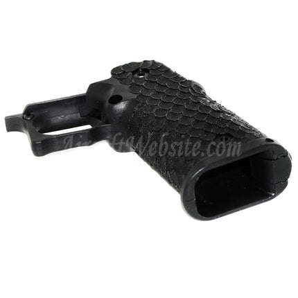 ARMY ARMAMENT Fish Scale Stippled Pistol Grip For R601 TTI Combat Master EMG AW WE Tokyo Marui Hi-Capa Series GBB Pistols Airsoft Black