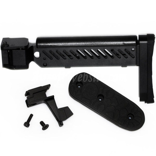 5KU PT-5 Side Folding Stock For Tokyo Marui AKM Series Rifles Airsoft