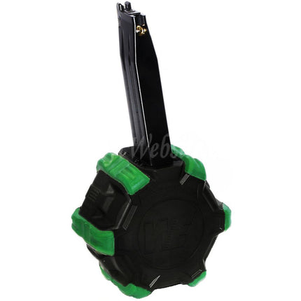 WE (WE-TECH) 350rd Gas Drum Magazine for Hi-Capa GBB Pistols Airsoft Black
