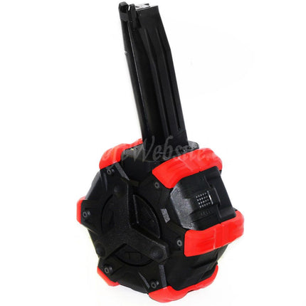 WE (WE-TECH) 350rd Gas Drum Magazine for Hi-Capa GBB Pistols Airsoft Black