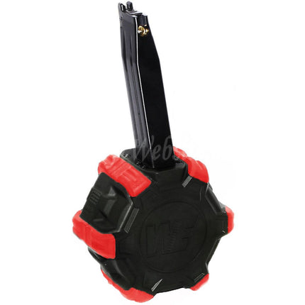 WE (WE-TECH) 350rd Gas Drum Magazine for Hi-Capa GBB Pistols Airsoft Black