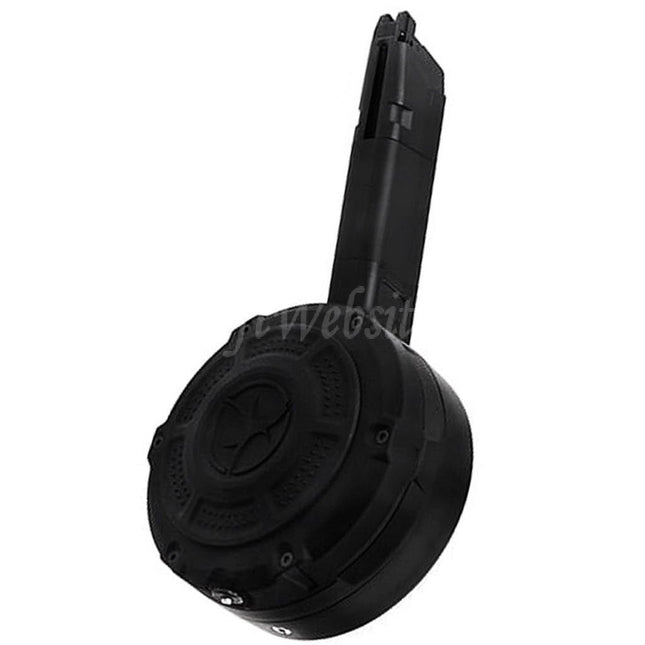 Action Army 350rd Quick Reload Gas Drum Magazine For AAP-01 EMG SAI BLU E&C APS ARMY BELL UMAREX Elite Force VFC AW WE Tokyo Marui G17 G18C G-Series GBB Pistols Airsoft