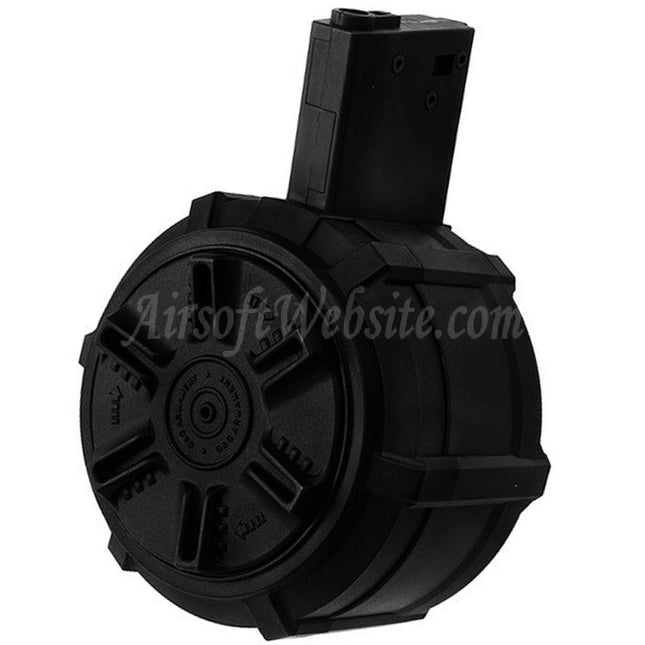 G&G 2300rd Polymer Drum Magazine For G&G M4 M16 Series AEG Rifles Airsoft Black