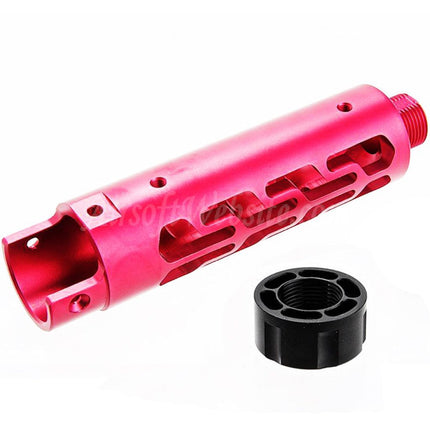 Narcos Airsoft CNC Aluminum Front Barrel Kit (Type 7) For Action Army AAP01 Series GBB Pistols