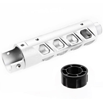 Narcos Airsoft CNC Aluminum Front Barrel Kit (Type 8) For Action Army AAP01 Series GBB Pistols